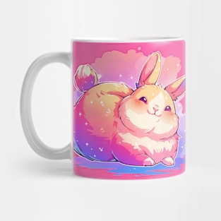 Happy chubby bunny with vivid colors Mug